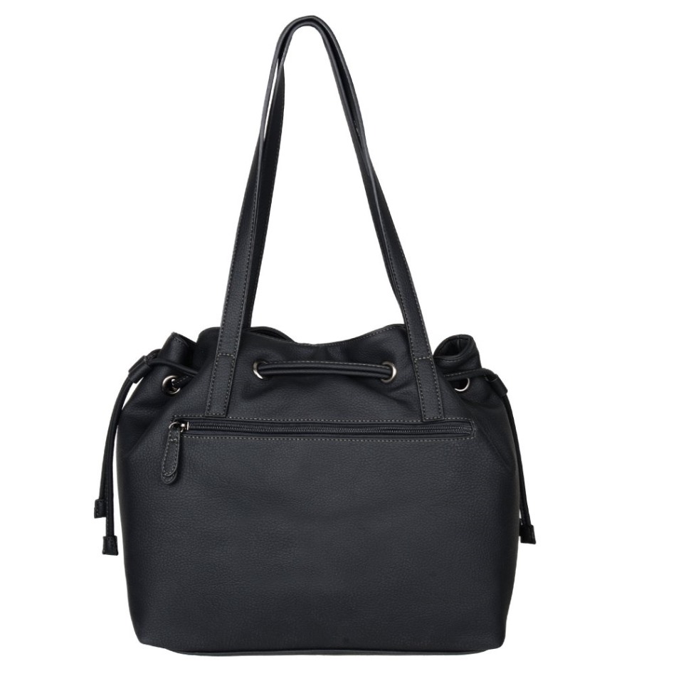 Gabor Imprimé Noir | Sac à Bandoulière Exclusif Malu Pour Femmes Avec Cordon De Serrage